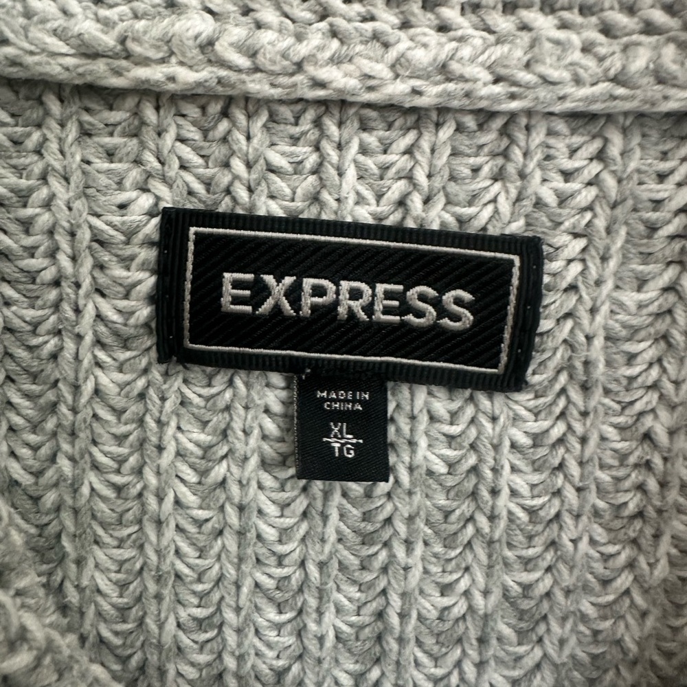 Express Gray Men’s Sweater - Picture 2 of 4